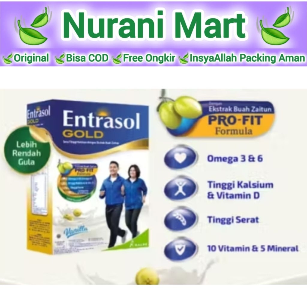 Entrasol Gold Susu Bubuk 600 Gram