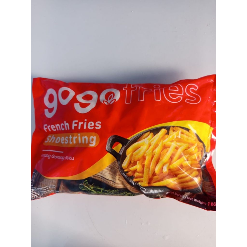 Kentang Gogo 1KG Frozen Crinkle Shoestring merah