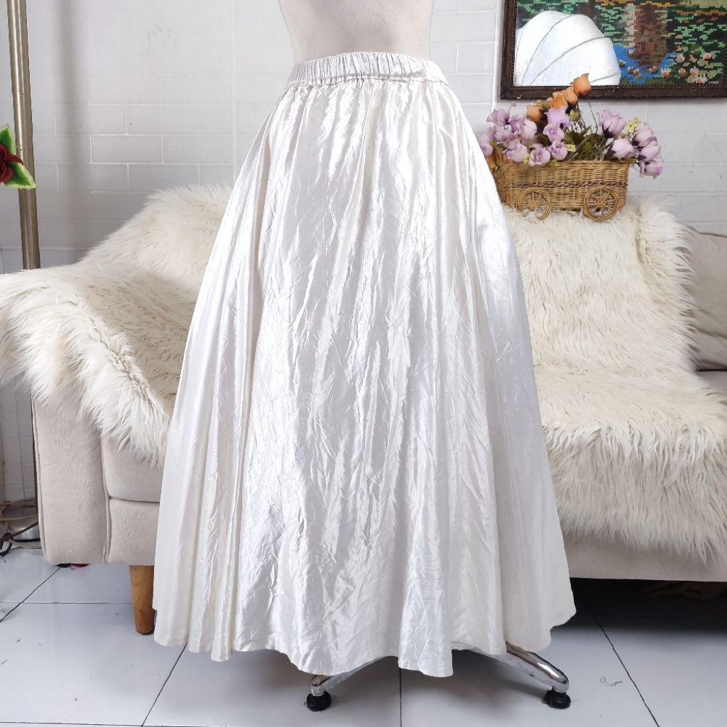 rok panjang rok satin putih rok satin panjang rok megar