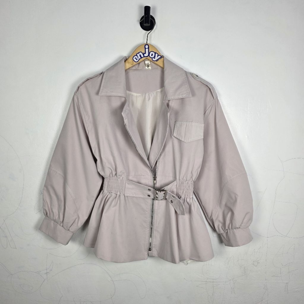 parka pendek jacket wanita outer mantel coat second preloved