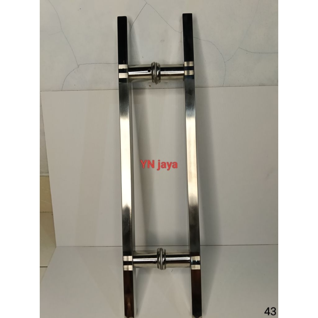 Gagang pintu minimalis Stainless 15/30 Tembus Grafis 45cm