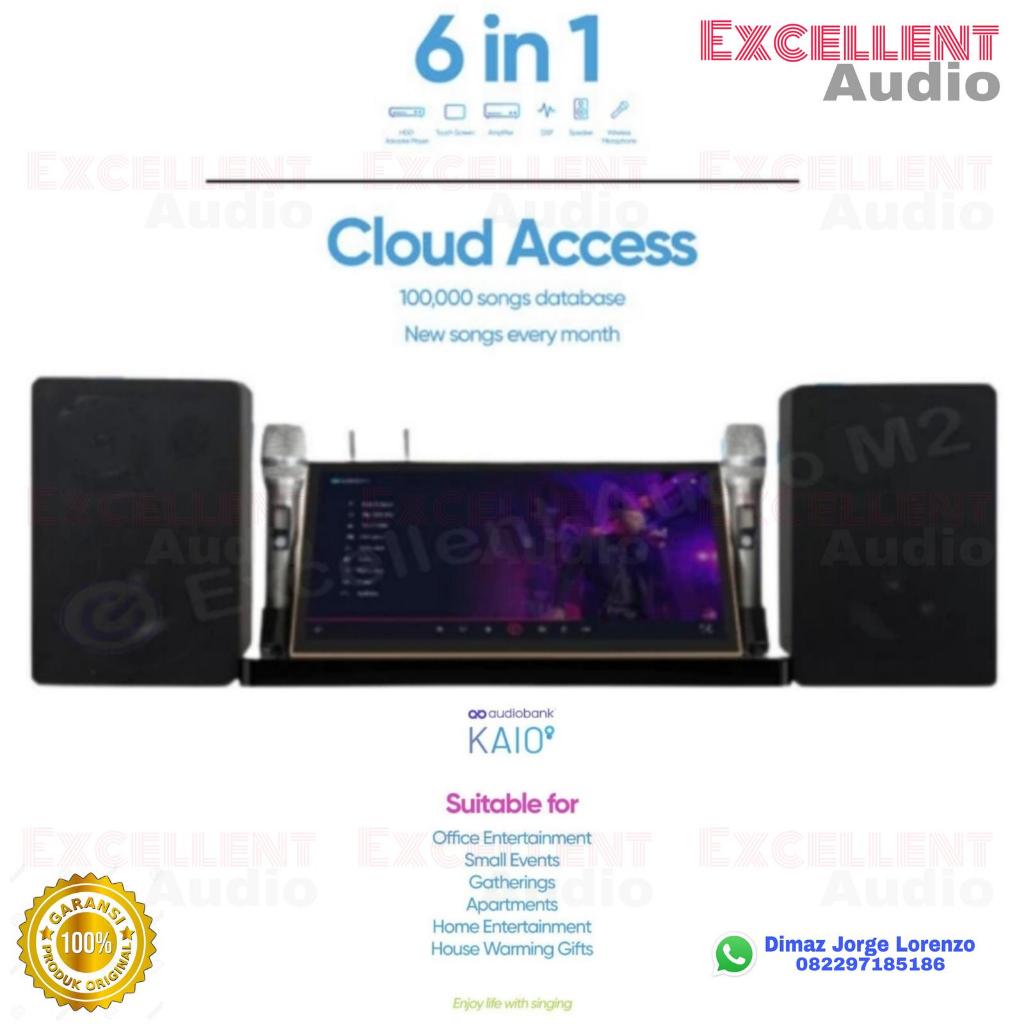 AUDIOBANK KAIO 2TB Karaoke All In One Touchscreen Amplifier Mic Speaker 2x100W