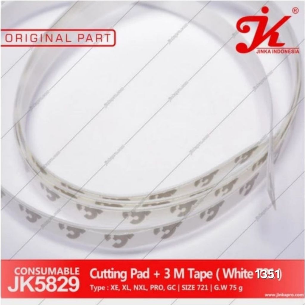 Cutting Pad + 3M Tape Bantalan Pisau Jinka 1351 1352 1353 | Mesin cutting Jinka Grakitek Redsail
