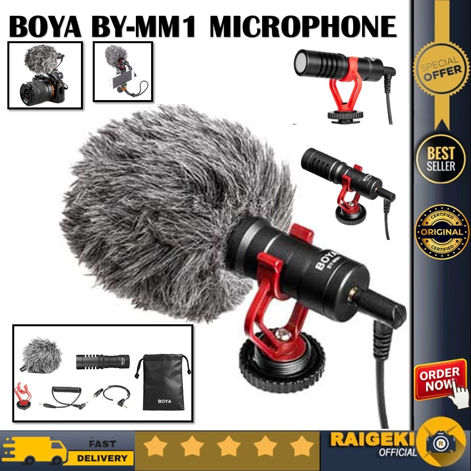 BOYA BY-MM1 Microphone Mini Cardioid Condenser Microphone