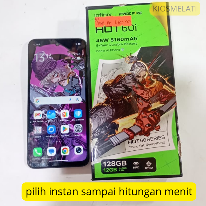 Second infinix hot 60 i ram 6/128 seken infinix ori