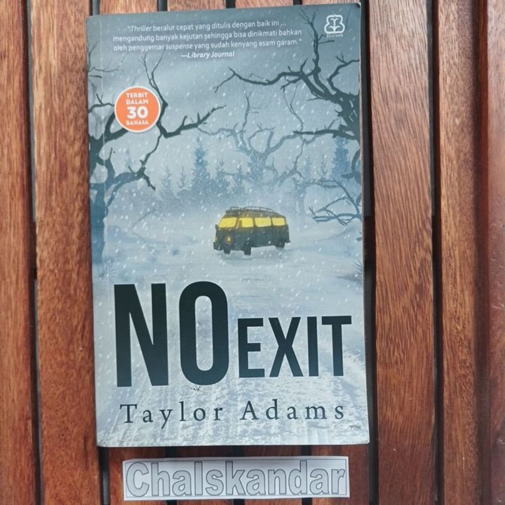 Buku Preloved : NO EXIT ~ TAYLOR ADAMS