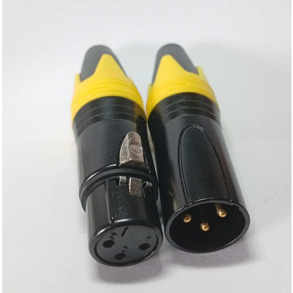 jeck canon jek audio XLR male female sepasang mudah di solder bagus jek audio
