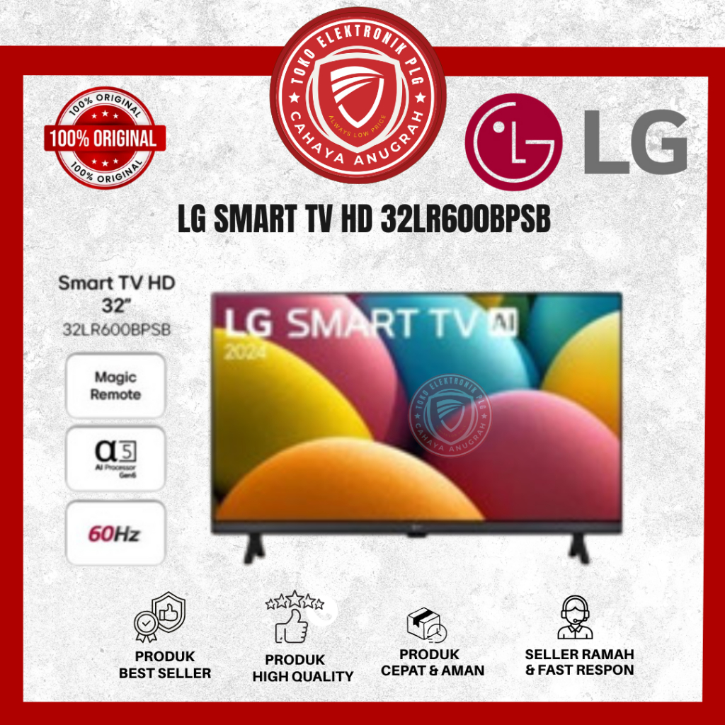 TV LG SMART LED 32 INCH HD SMART DIGITAL TV 32LR60/32LR65/LQ630 SMART TV DIGITAL GARANSI RESMI