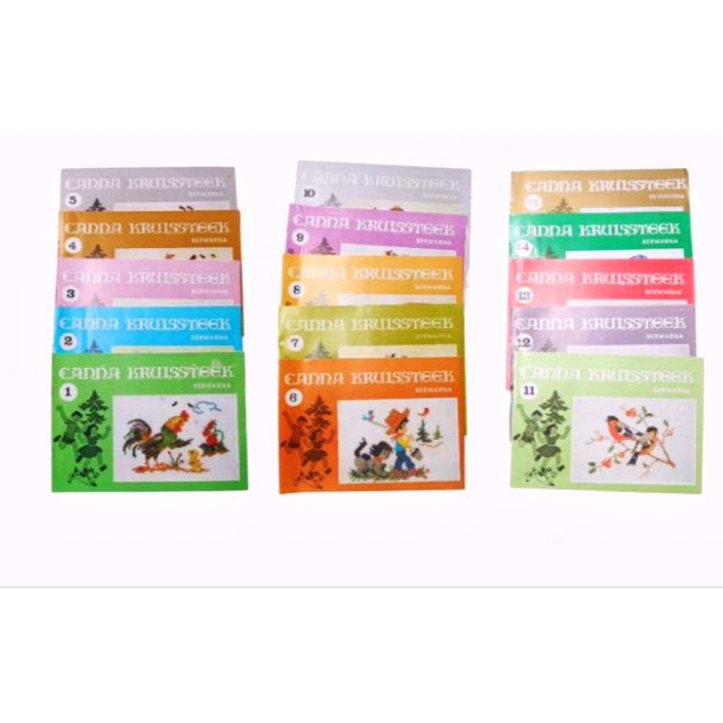(CB) BUKU CANNA KRUISSTEEK / (Warna) BUKU POLA KRISTIK SULAM 14 EDISI