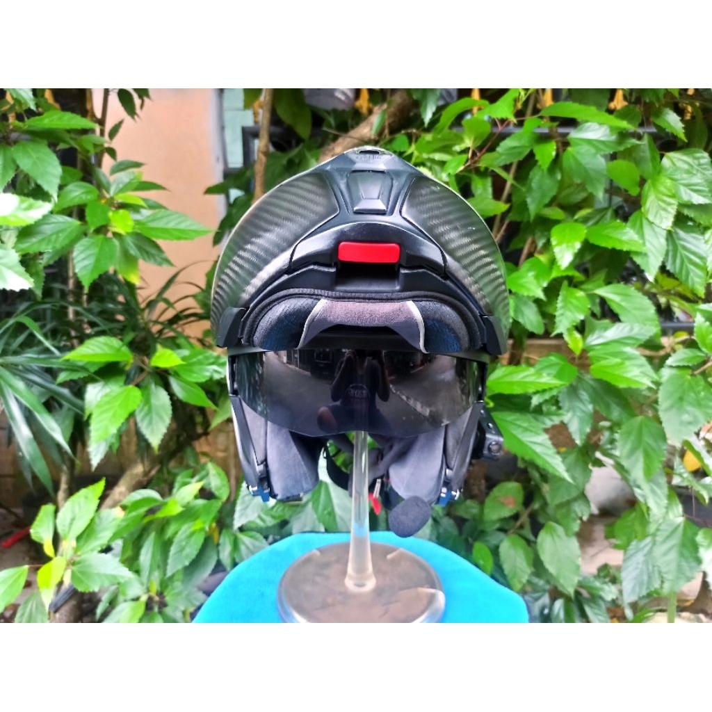 Helm Modular AGV Sportmodular Carbon Matte + Intercom Freedcon R1 (S)