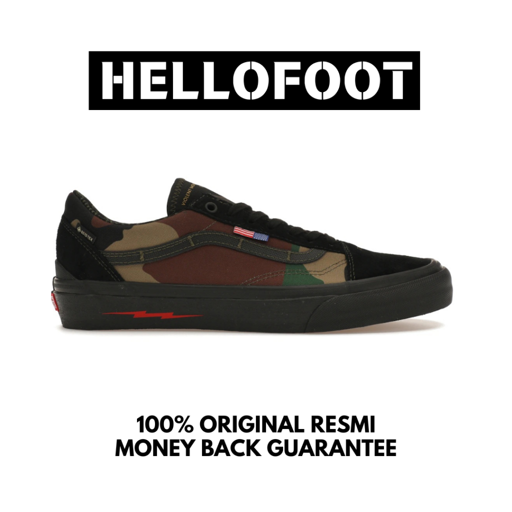 Sepatu Vans Old Skool Defcon Notchback GORE-TEX Woodland Camo [100% Original Resmi]