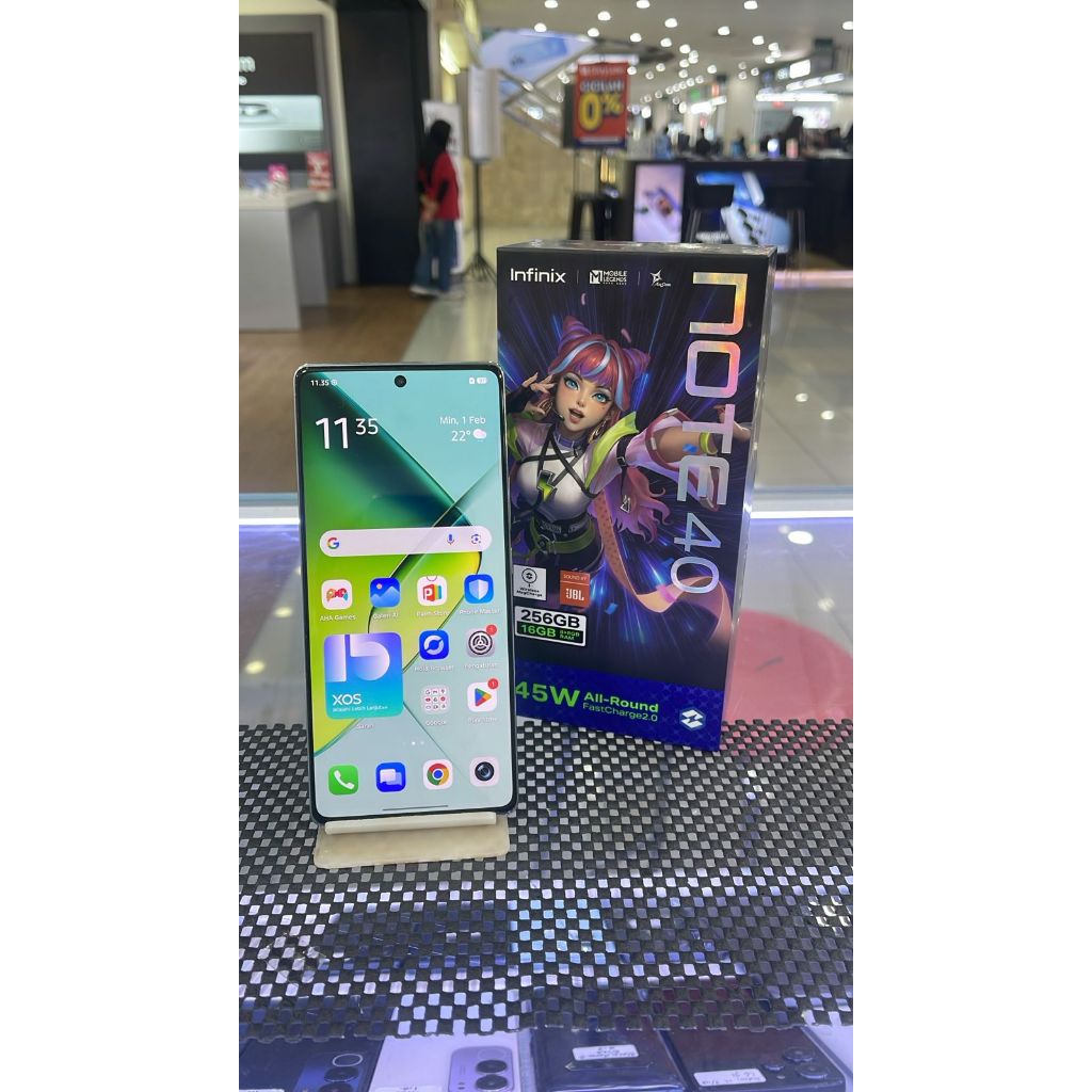 INFINIX NOTE 40 8/256GB SECOND SEKEN BEKAS RAM 8 INTERNAL 256
