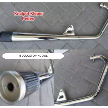 Knalpot GL pro GL100 kleper super pedes Made in Jatim stenlis