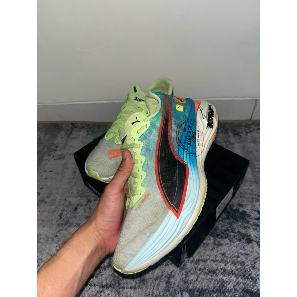 Sepatu Running Puma Deviate Nitro Elite 3 Marathon Series Ni - Nitro Blue size 40 second