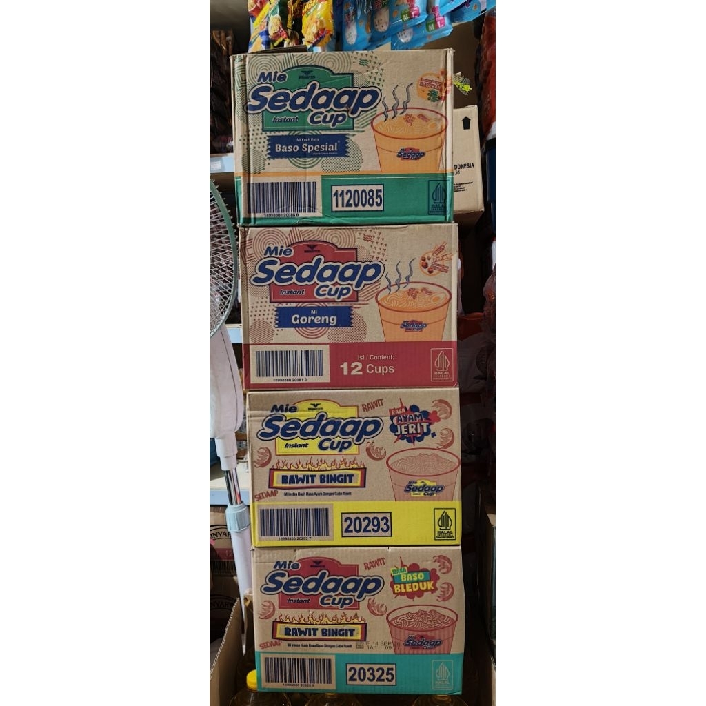 Mie Sedaap Instant Cup (1dus isi 12cup)