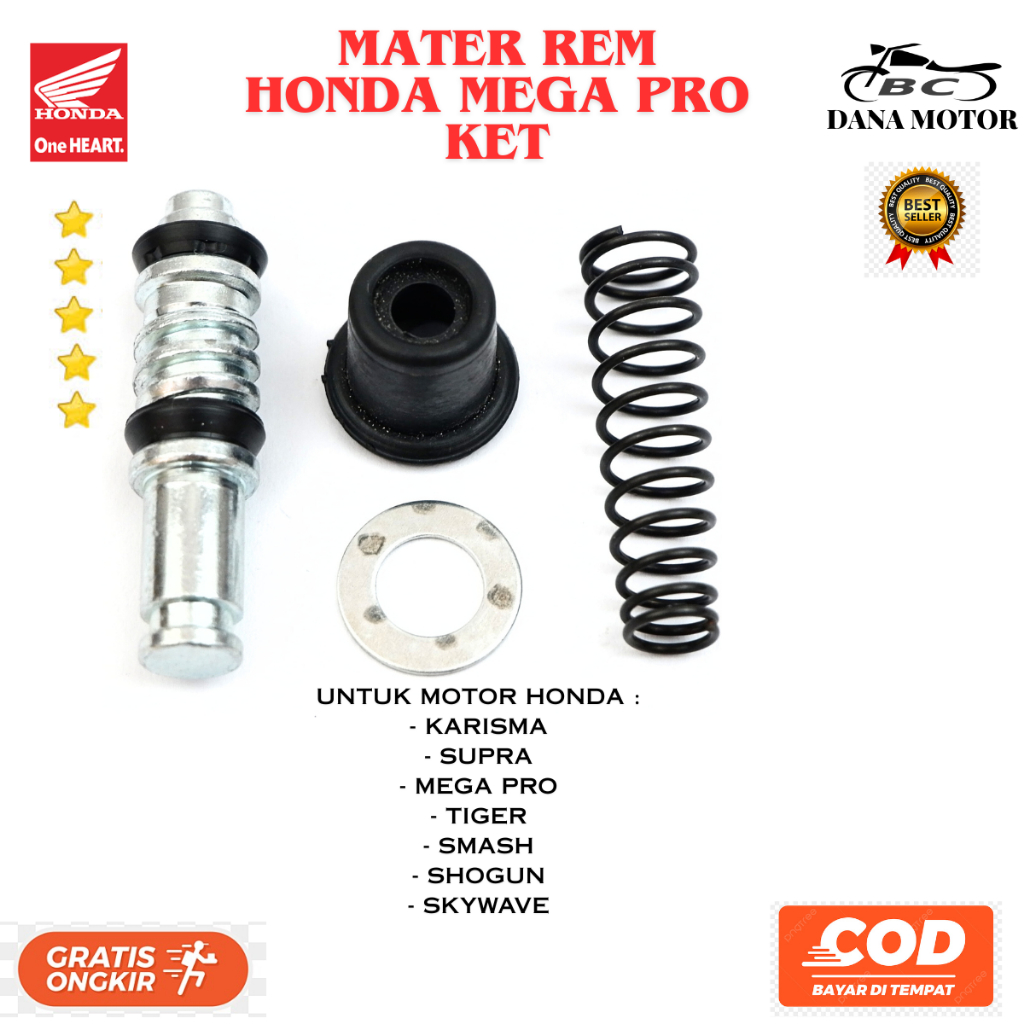 Master Rem Tiger Ori / Master Rem Supra / Seal Master rem Honda Mega pro Original premium - KET