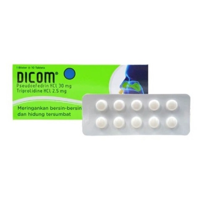 Dicom Tablet - Meringankan Bersin dan Hidung Tersumbat