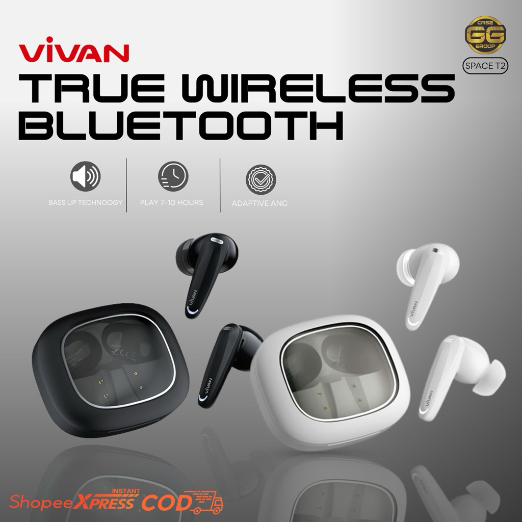 TWS EARBUDS BLUETOOTH VIVAN SPACE T2