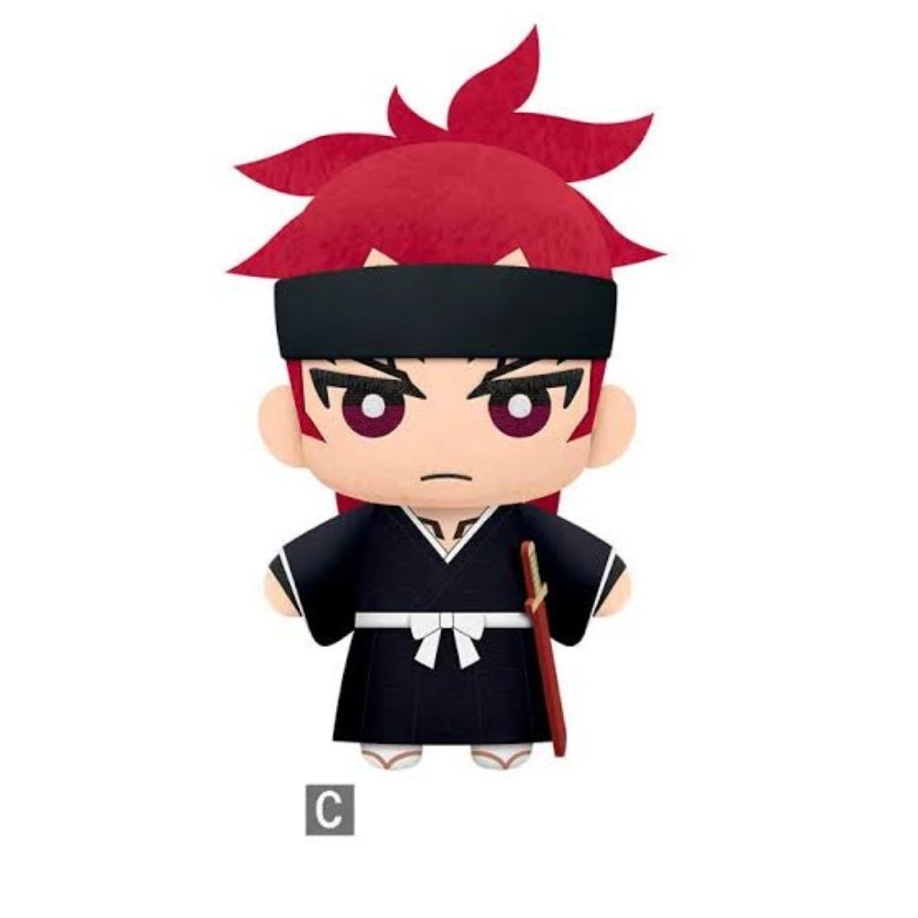 Boneka Renji Abarai Tomonui Plush from Bleach Rare Original