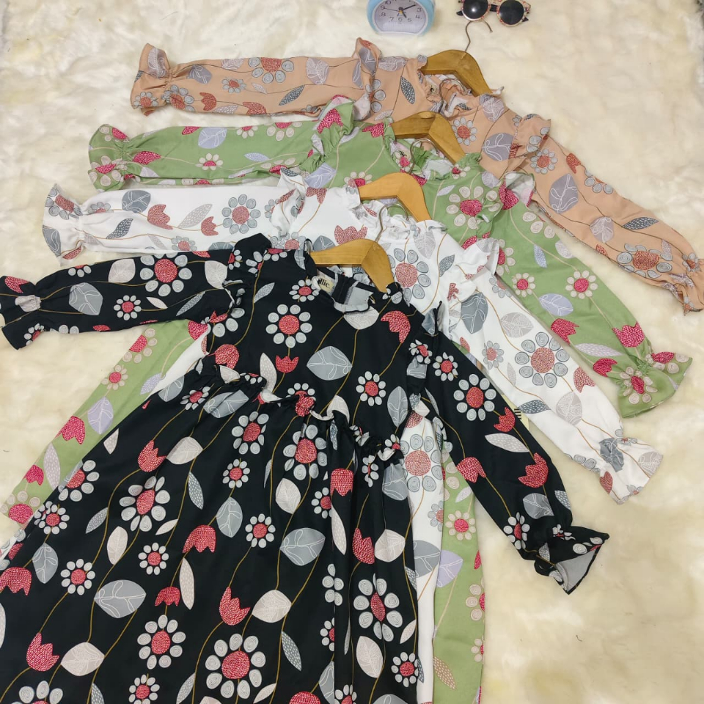 GAMIS ANAK LUCU RAYYANA BLOOM