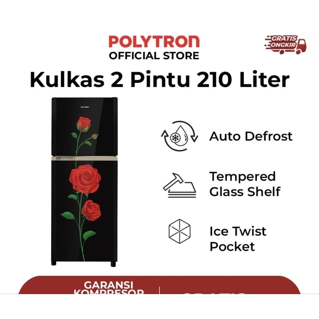 KULKAS POLYTRON PRM 21CRX 210L