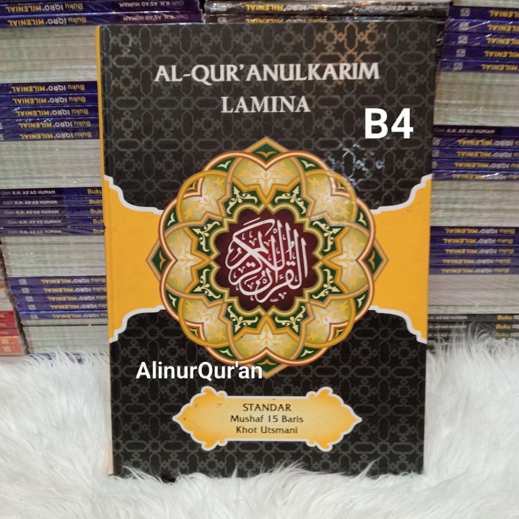 Mushaf Al-Qur'an Lamina Jumbo Khat Utsmani Besar B4 Tanpa Terjemahan.