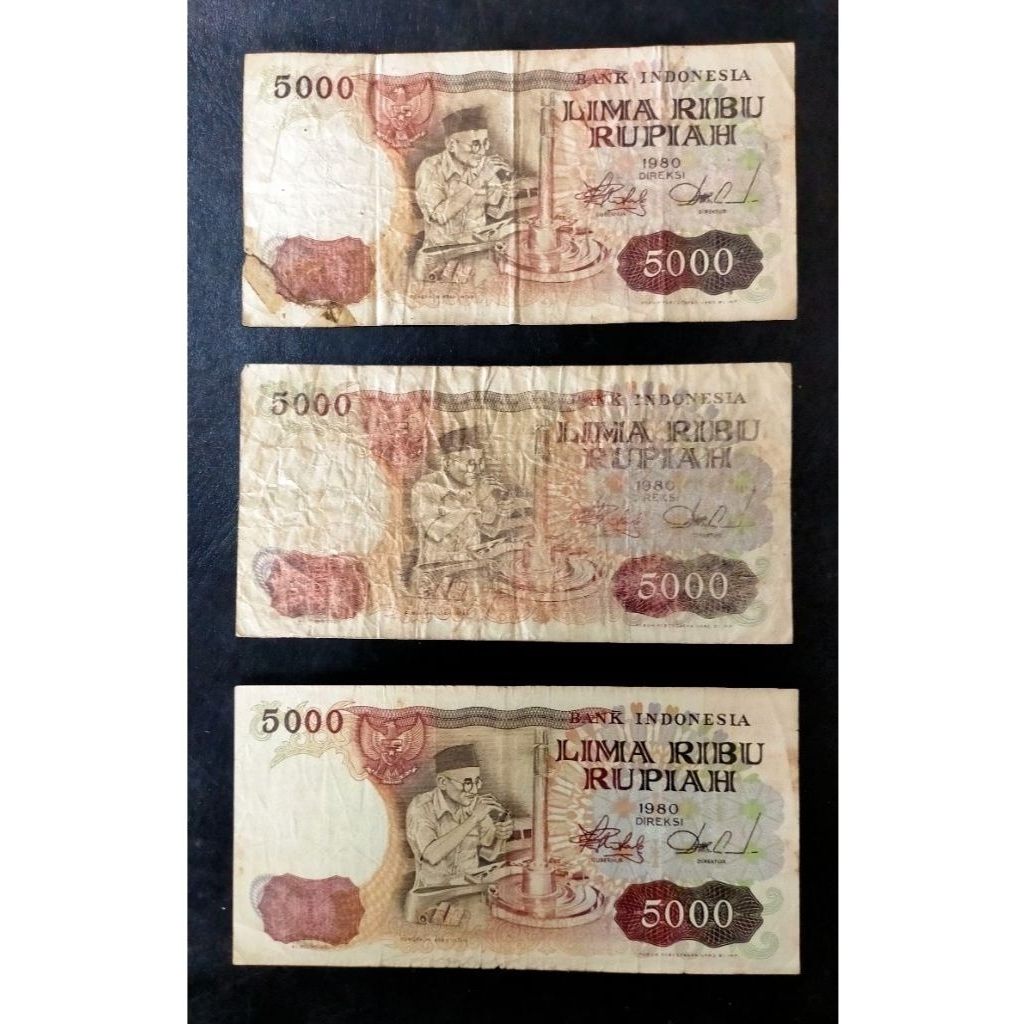 uang 5000 asah intan 1980