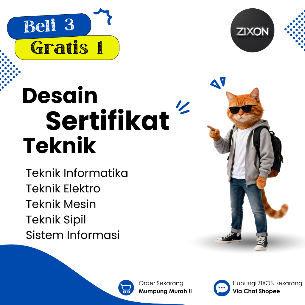 [ Sertifikat Teknik] Sertifikat Desain, Seminar/ Webinar, Sertifikat Apresiasi