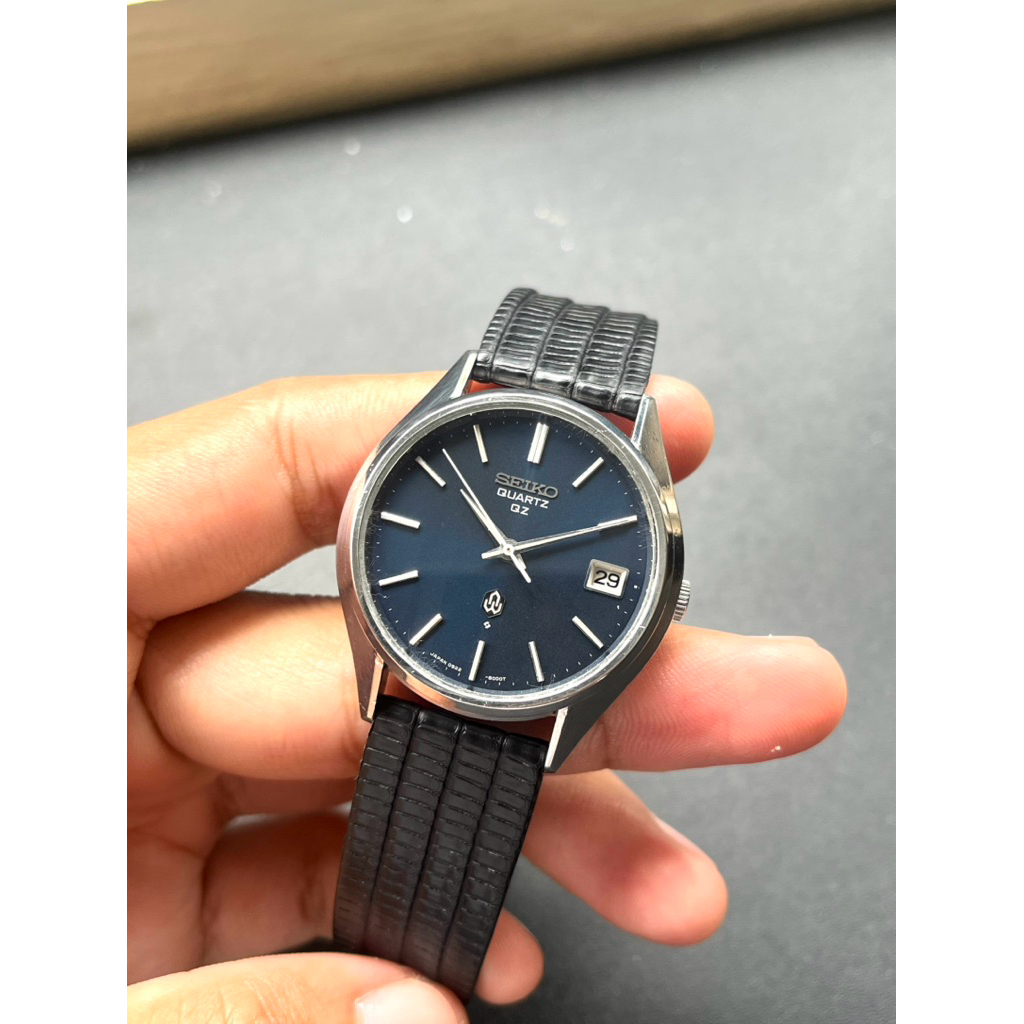 SEIKO QUARTZ QZ BLUE JAM TANGAN ORIGINAL BEKAS SECOND