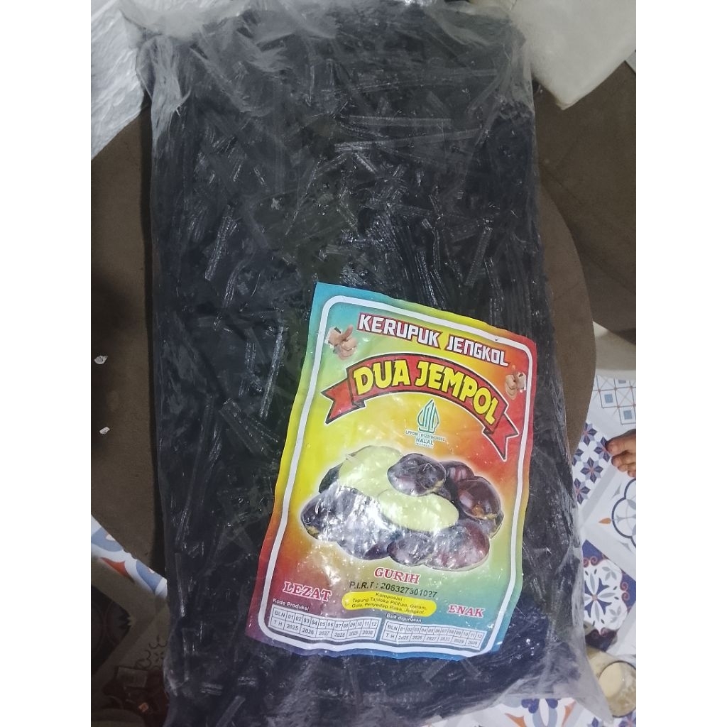 Kerupuk jengkol stik mentah/ball 5 kg