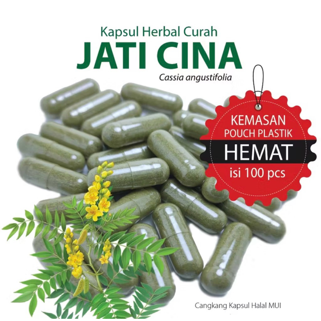 Kapsul daun jati cina 100 kapsul original