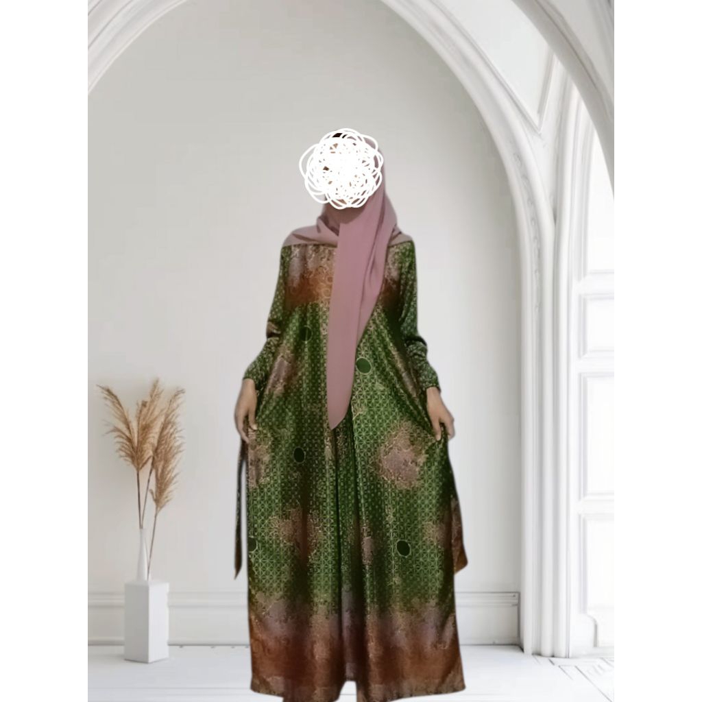 Gamis muslimat Nu terbaru Baju Muslimat NU bahan semi sutra Original model mayung