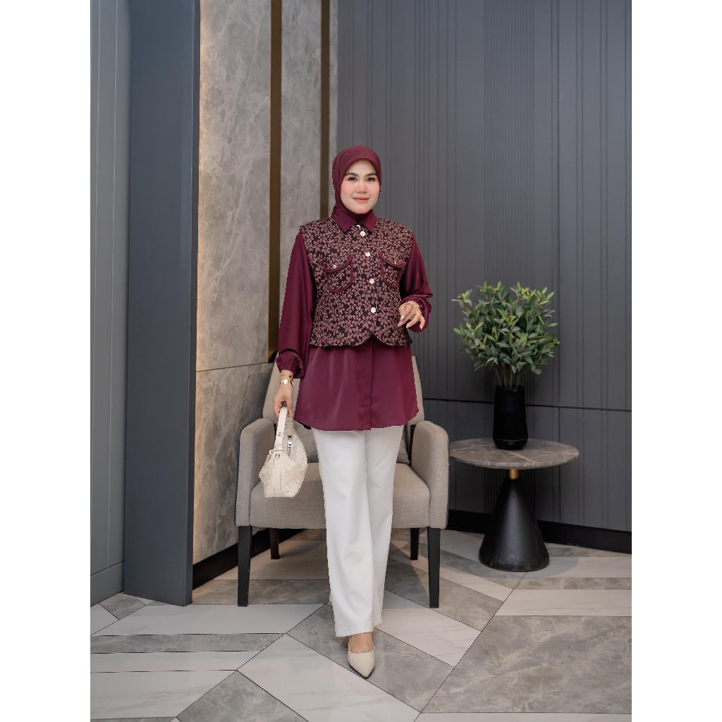 Atasan Rubama - Kemeja Vest by Rubama / Atasan Busui / Rubama Original