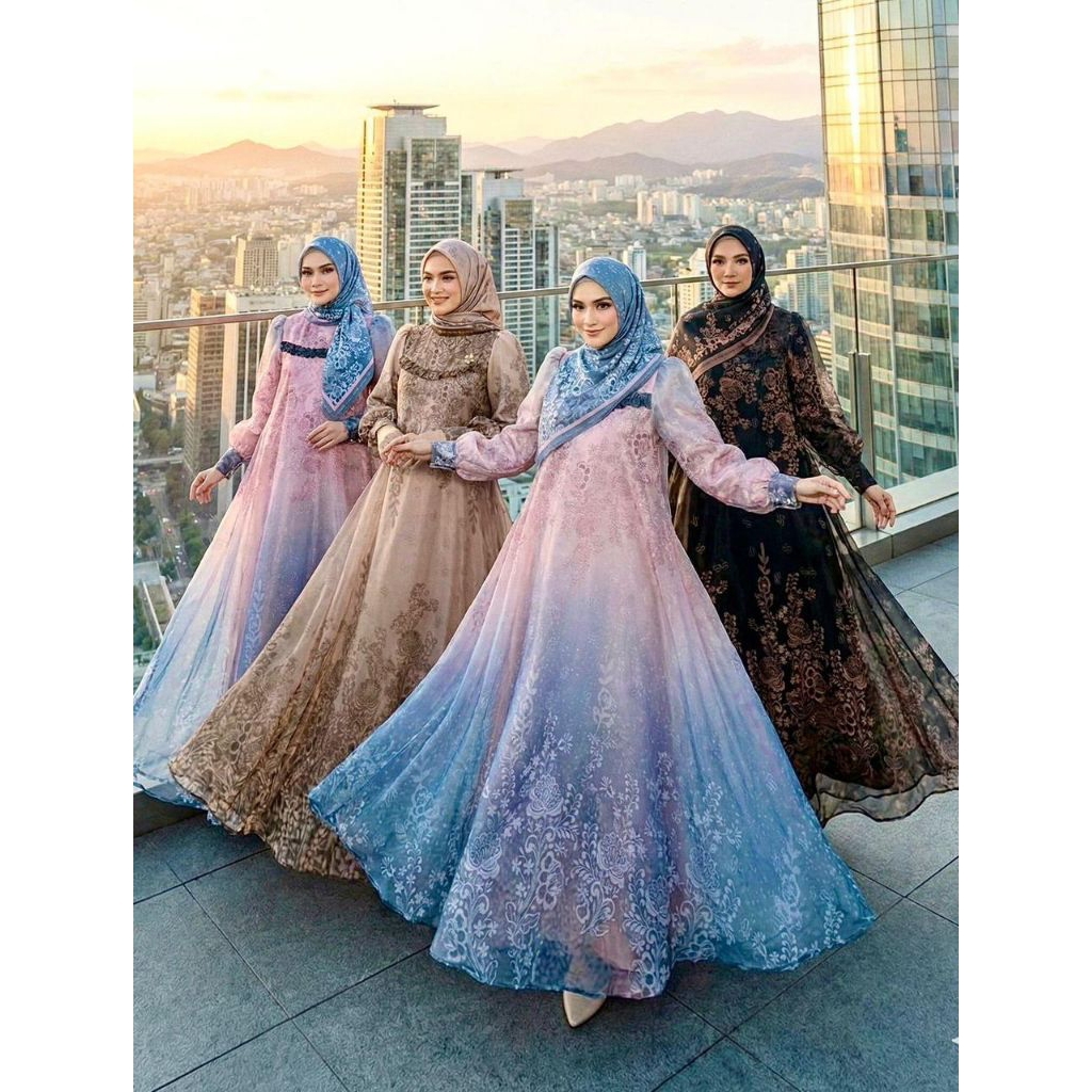 Shellasaukia Original Gamis Printng Shellasaukia Terbaru Dress Shellasaukia Terbaru Gamis Shellasauk