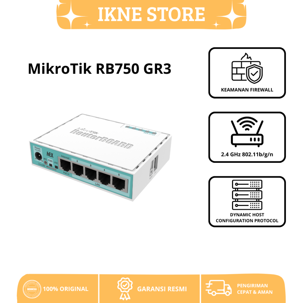 MikroTik RB 750Gr3  MediaTek MT7621A, Dual-Core 880 MHz RAM 256 MB