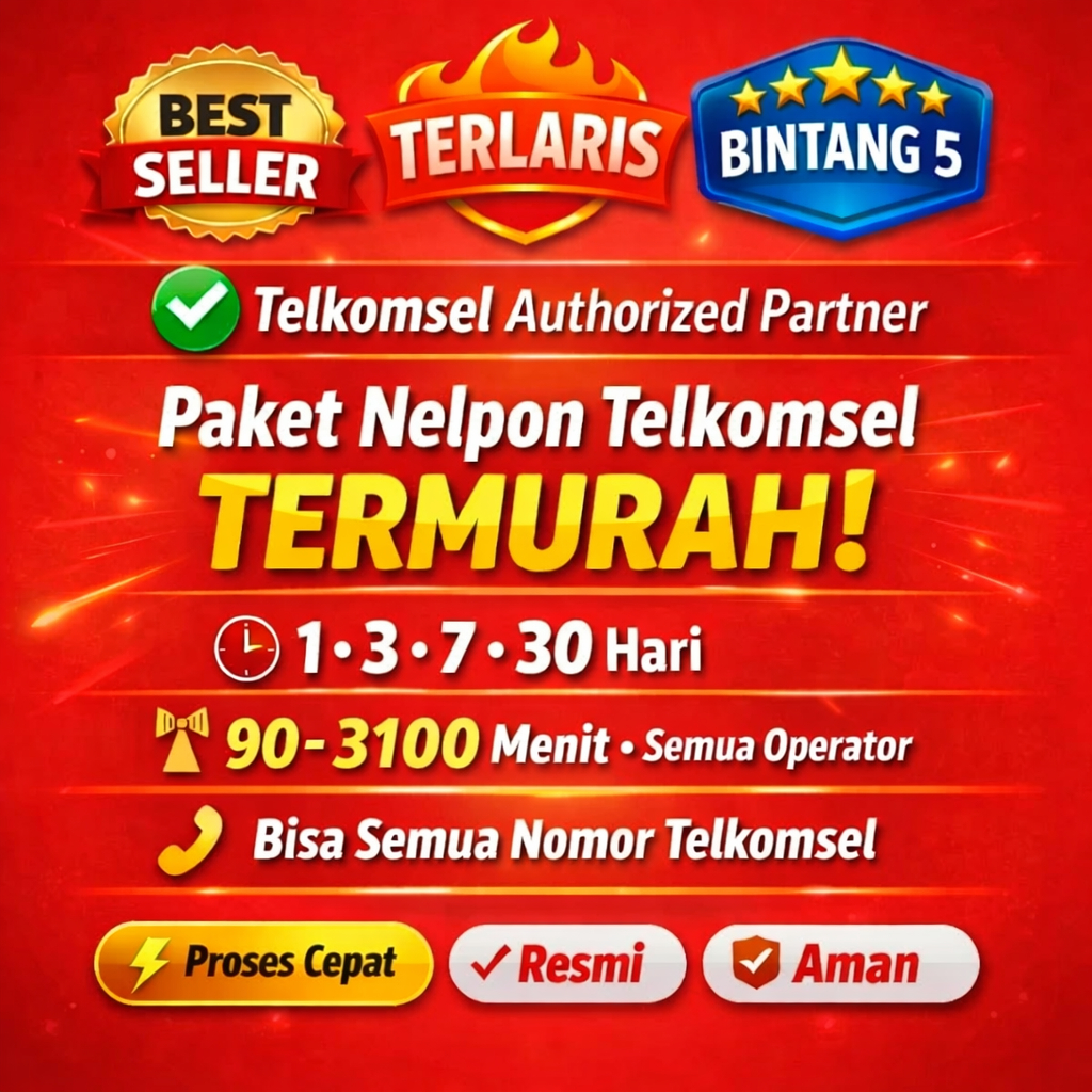 Promo Paket Nelpon Telkomsel 30 Hari | Simpati & Kartu AS | Murah & Resmi