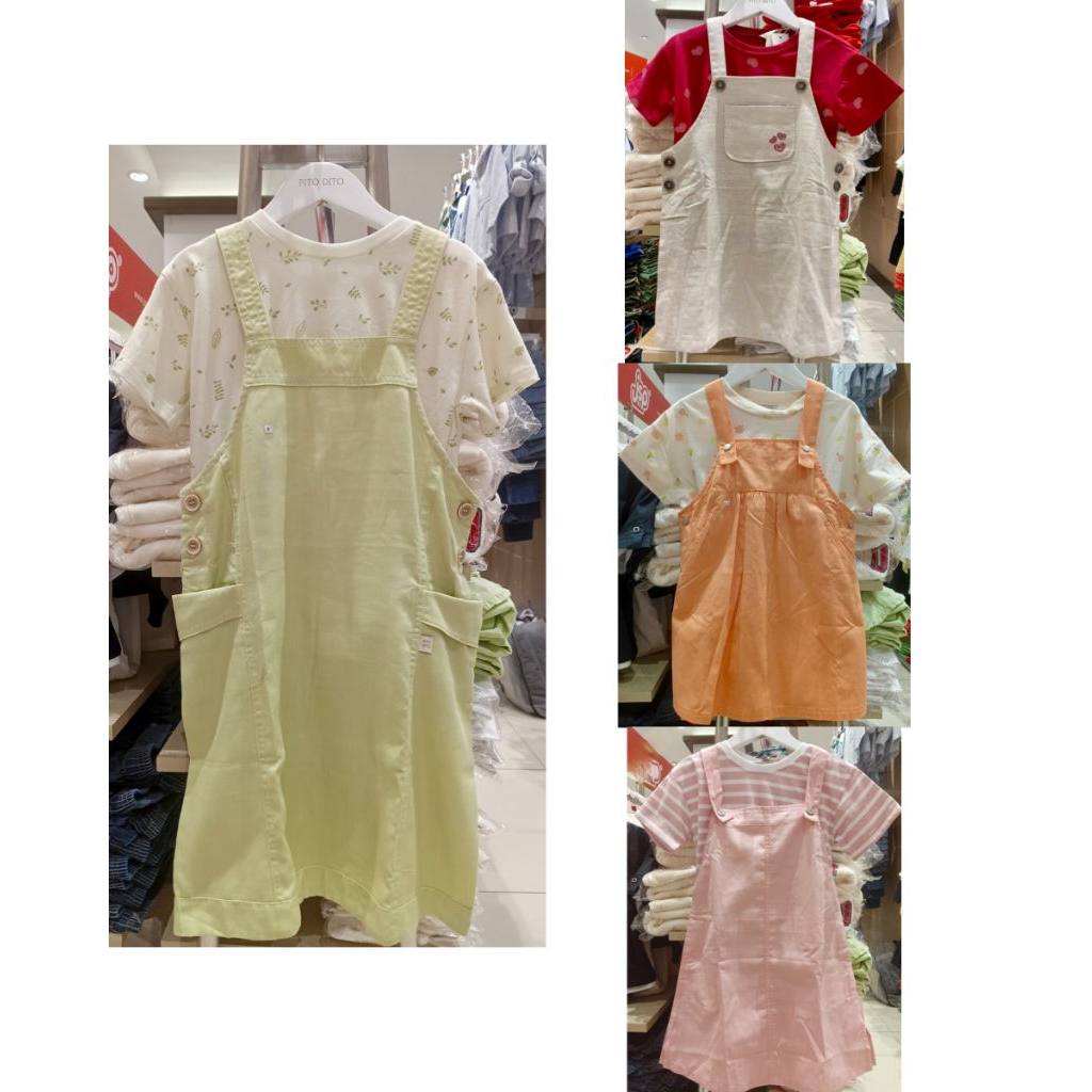 (4-14 tahun) SETELAN OVERALL ANAK CEWEK ORIGINAL PITODITO