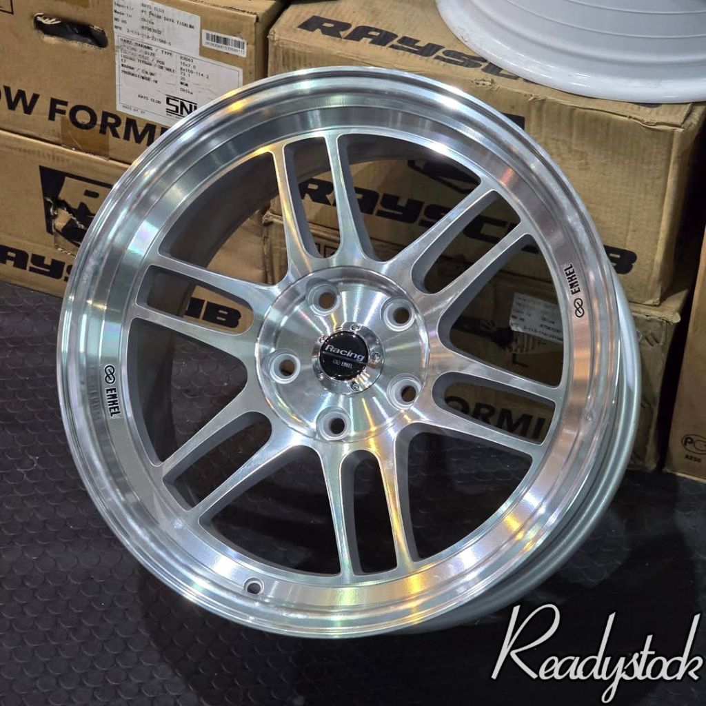 velg bmw ring 18 enkei rpf1 flow forming pcd 5x120 lebar 8,5 - 9,5 velg racing bmw r18 velg bmw e46 