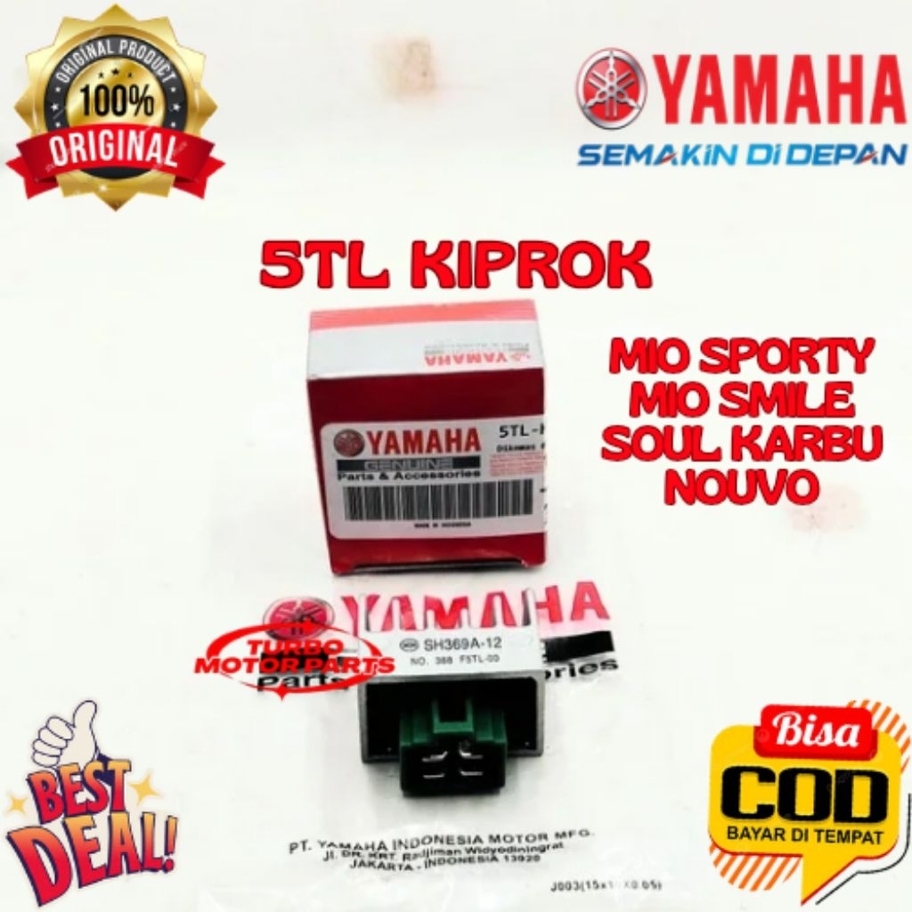 KIPROK ORIGINAL YAMAHA KODE 5TL, KIPROK MIO SPORTY, KIPROK MIO SMILE, KIPROK SOUL KARBU, KIPROK NOUV