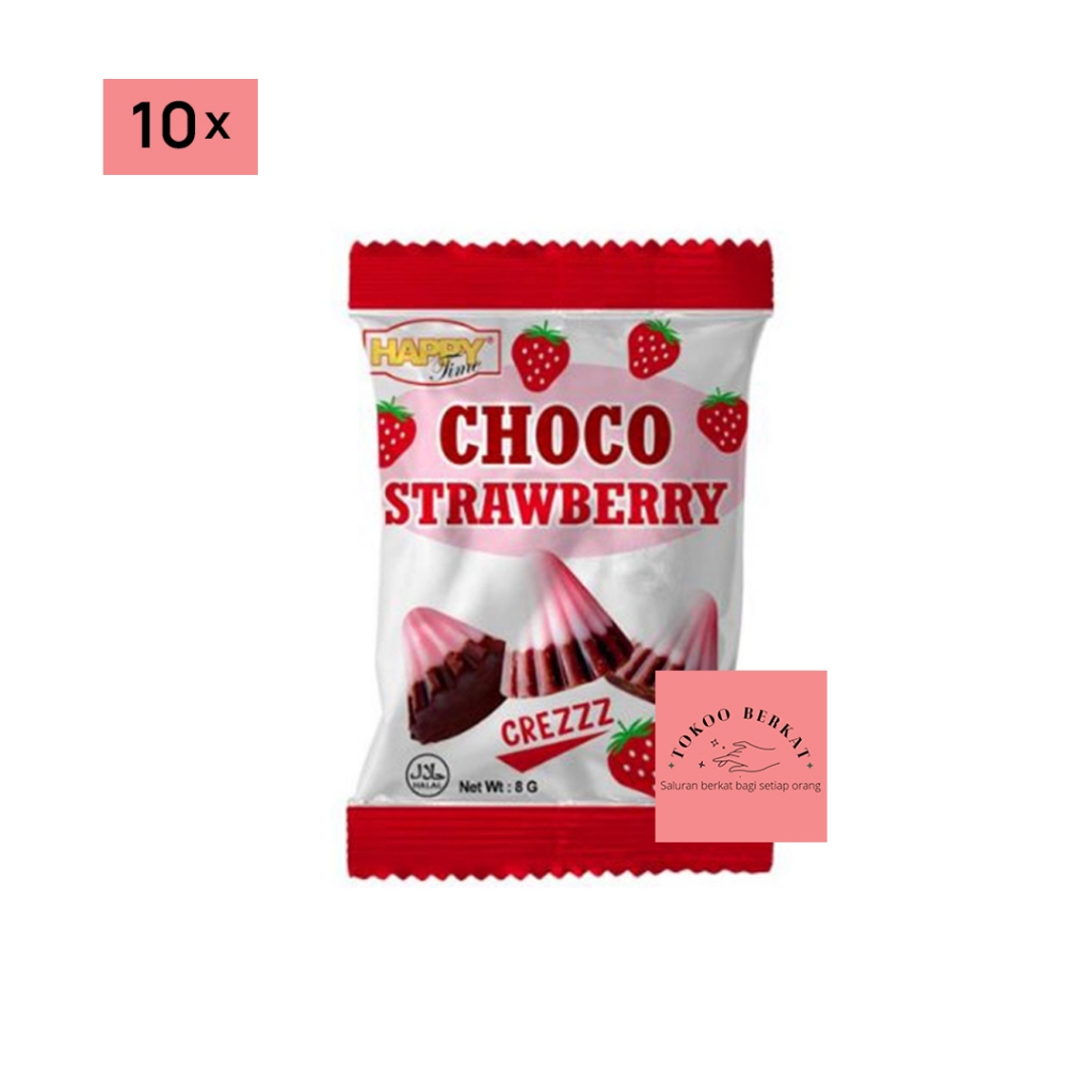 HAPPY TIME CHOCO STRAWBERRY 5GRX10