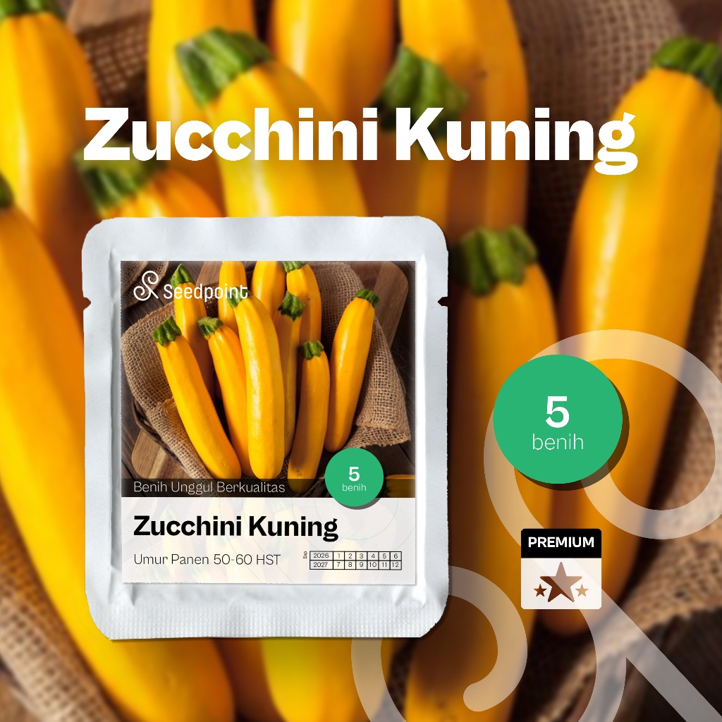 Seedpoint - 5 Benih Timun Mentimun Jepang Zucchini Golden Sweet