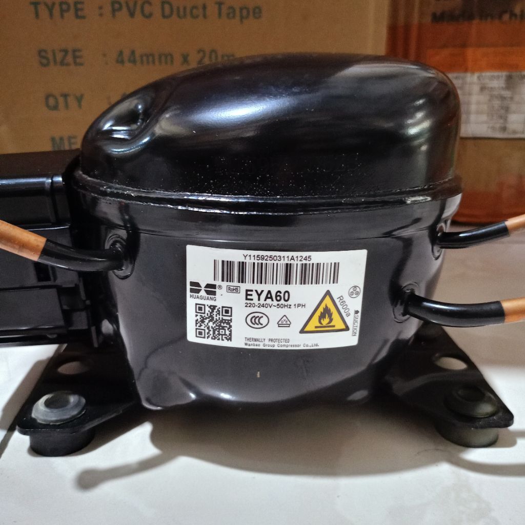 Kompresor Kulkas 2 Pintu Standar - Ukuran 1/6 pk Freon R600a