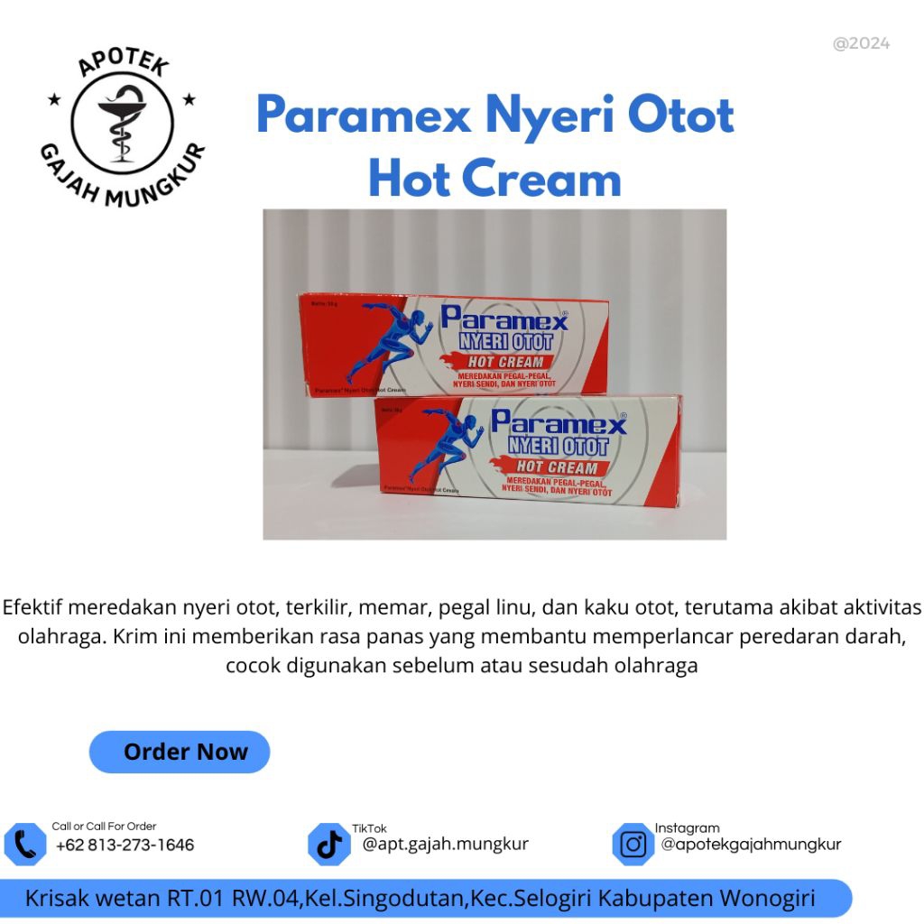 Paramex Nyeri Otot Hot Cream 30gr