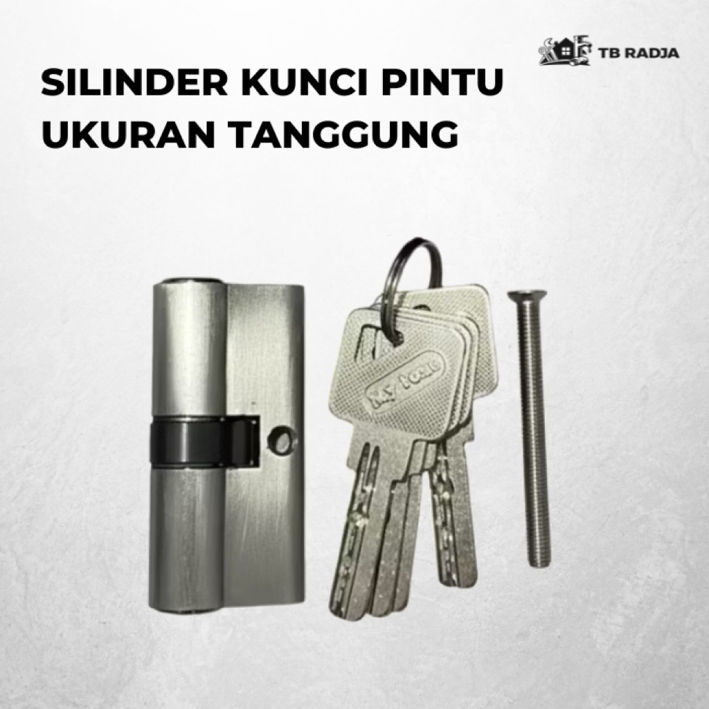 MYTONE Silinder Kunci Pintu Tanggung untuk Pintu Kayu