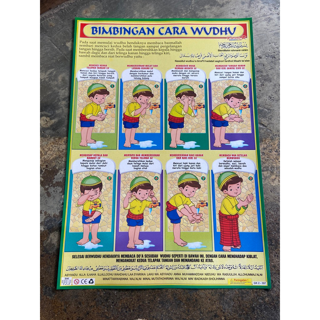 Poster Cara Berwudhu