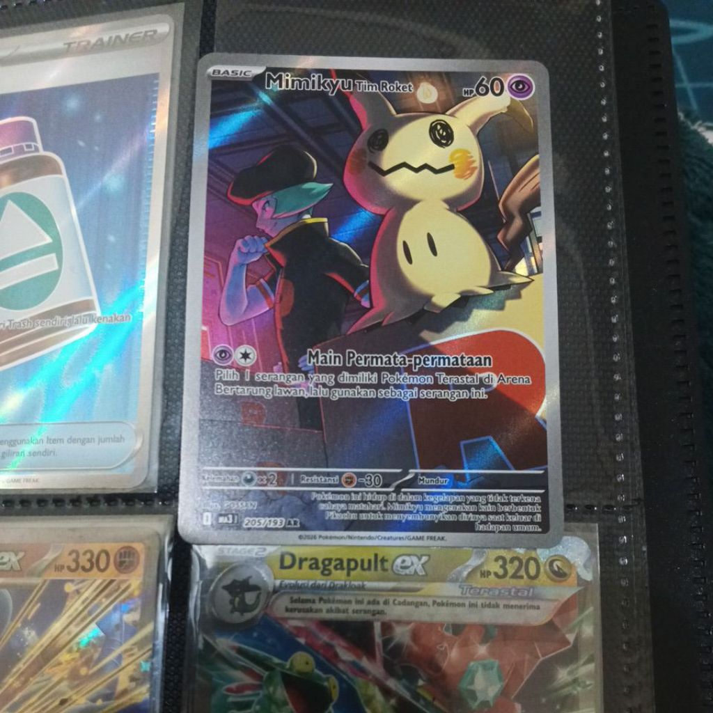 Mimikyu Tim Roket AR 205/193 Mega Impian EX