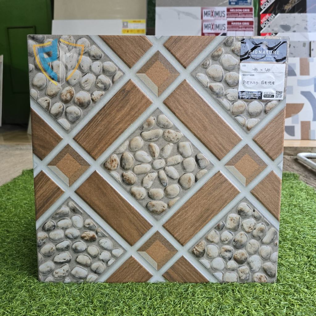 KERAMIK CARPORT 40X40 GENIO BEIGE