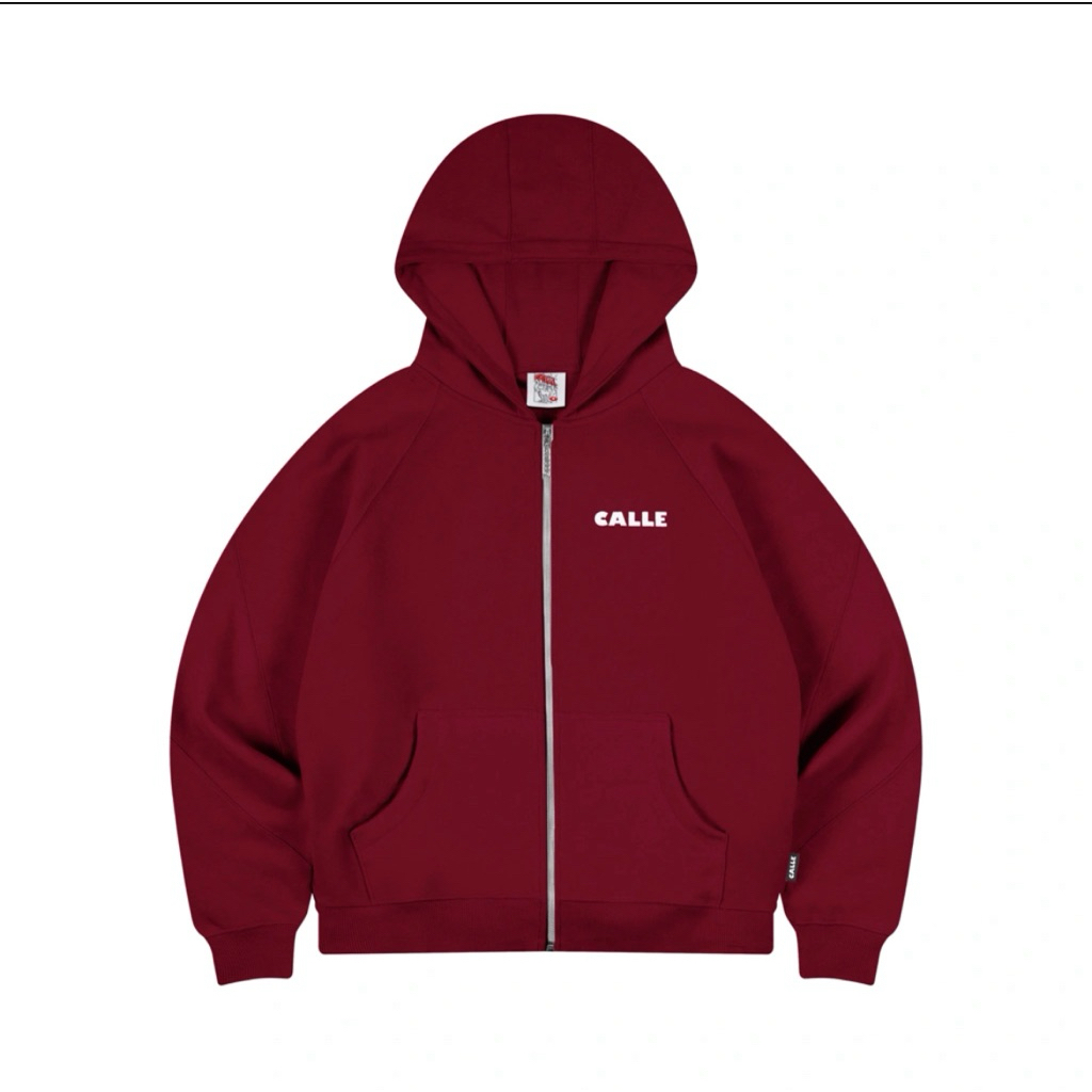 hoodie zipper calle basic