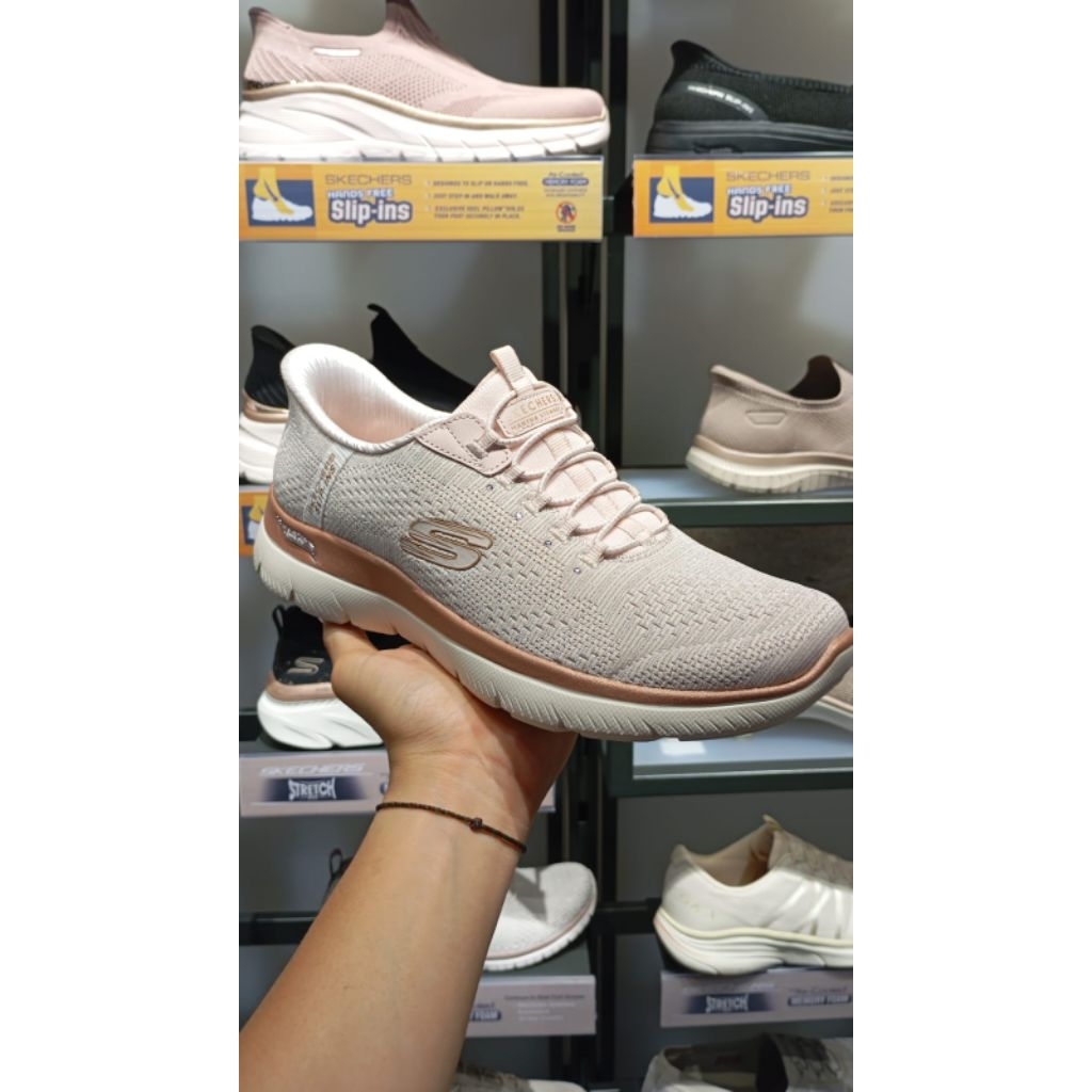 SEPATU SKECHERS SLIP-INS ARCH FIT SUMMITS WOMEN'S LIFESTYLE/WORK VIRTUE