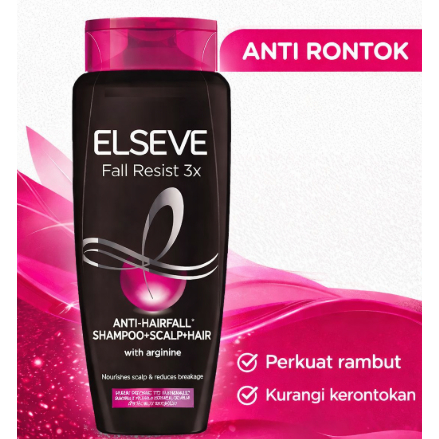 Loreal Shampoo Hair Fall Resist 3x / Shampoo anti rontok Loreal